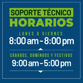 Horario de atención soporte técnico AirLink Soluciones